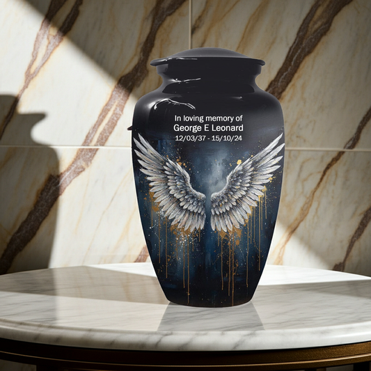 Angel Wing Urns For Human Ashes | Handmade Artistic Cremation Urn For Adults