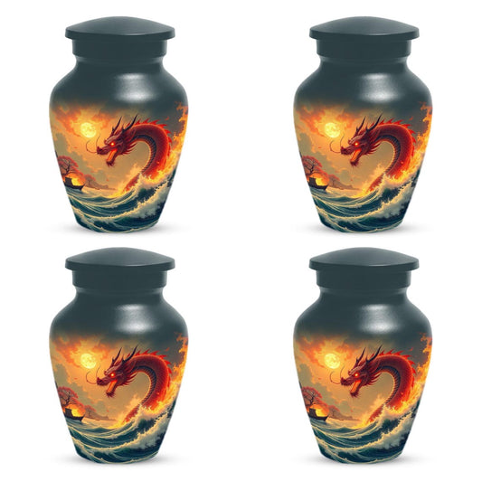 Aggresive Dragon Urn For Adult Male