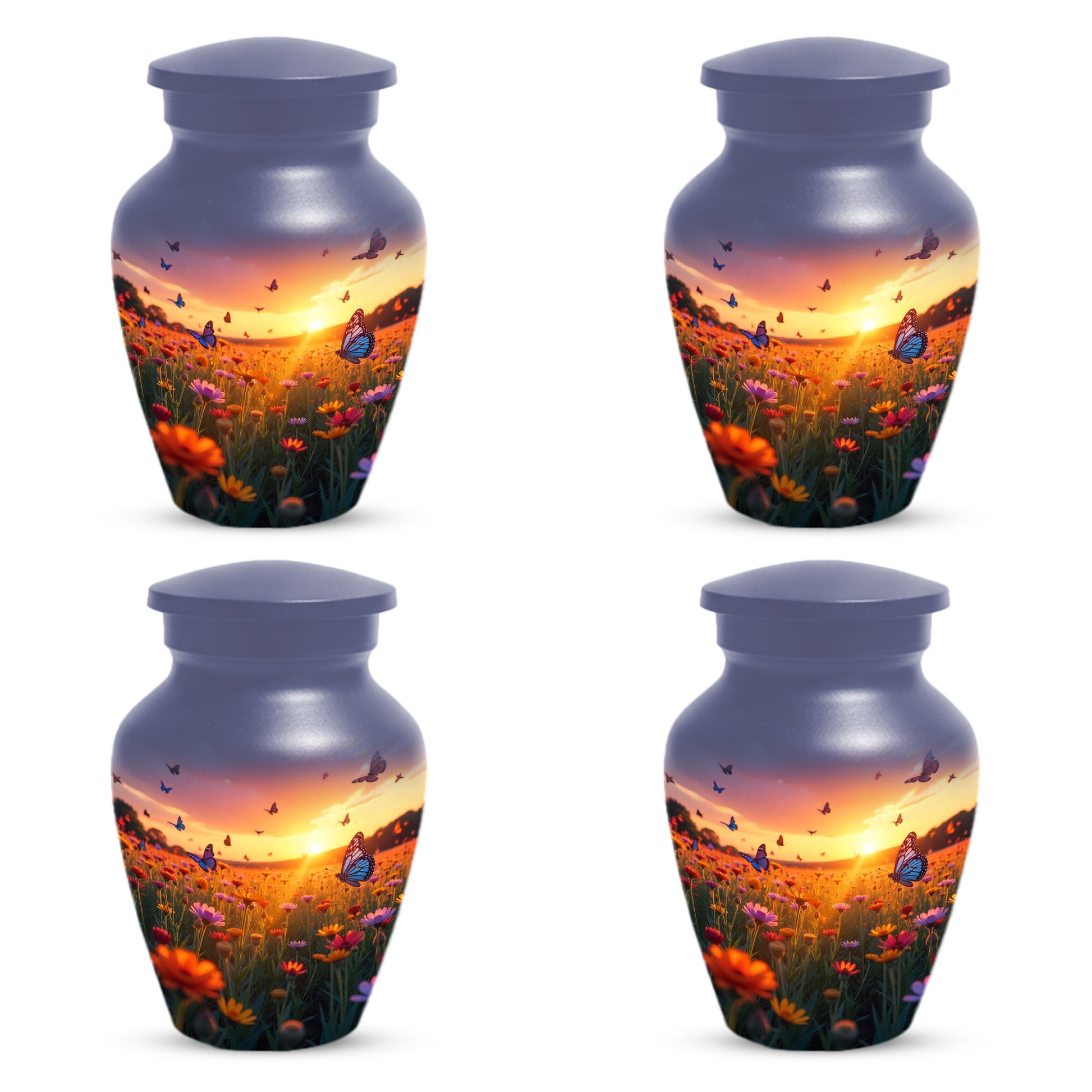 Colorful Flying  Butterfly Cremation Urn, Handmade Urn for Ashes (B05)