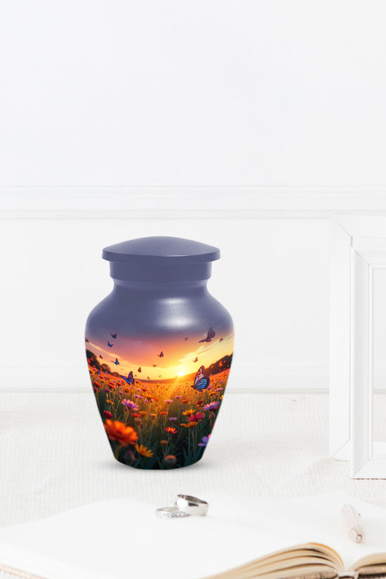 Colorful Flying  Butterfly Cremation Urn, Handmade Urn for Ashes (B05)