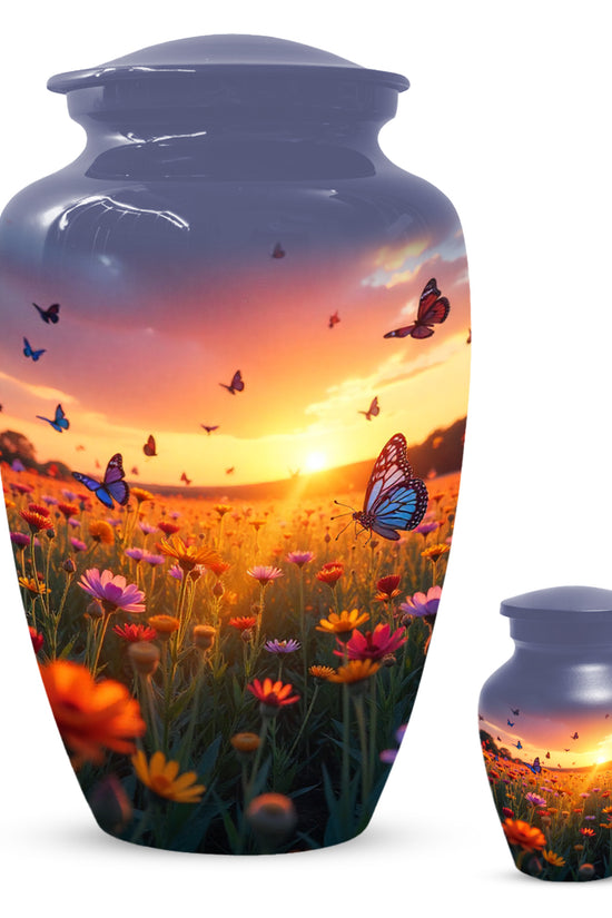 Colorful Flying  Butterfly Cremation Urn, Handmade Urn for Ashes (B05)