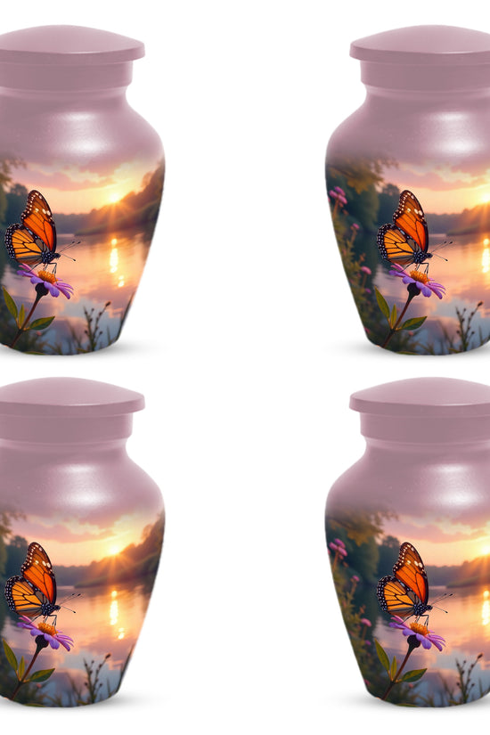 Monarch Butterfly Handcrafted Cremation Urns, Decorative Keepsake For Ashes