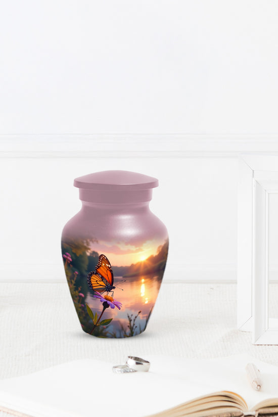 Monarch Butterfly Handcrafted Cremation Urns, Decorative Keepsake For Ashes