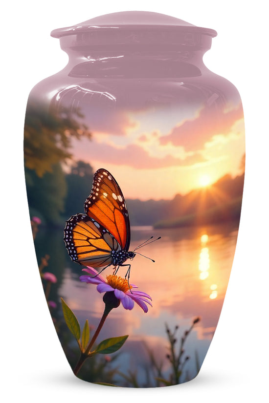 Monarch Butterfly Handcrafted Cremation Urns, Decorative Keepsake For Ashes