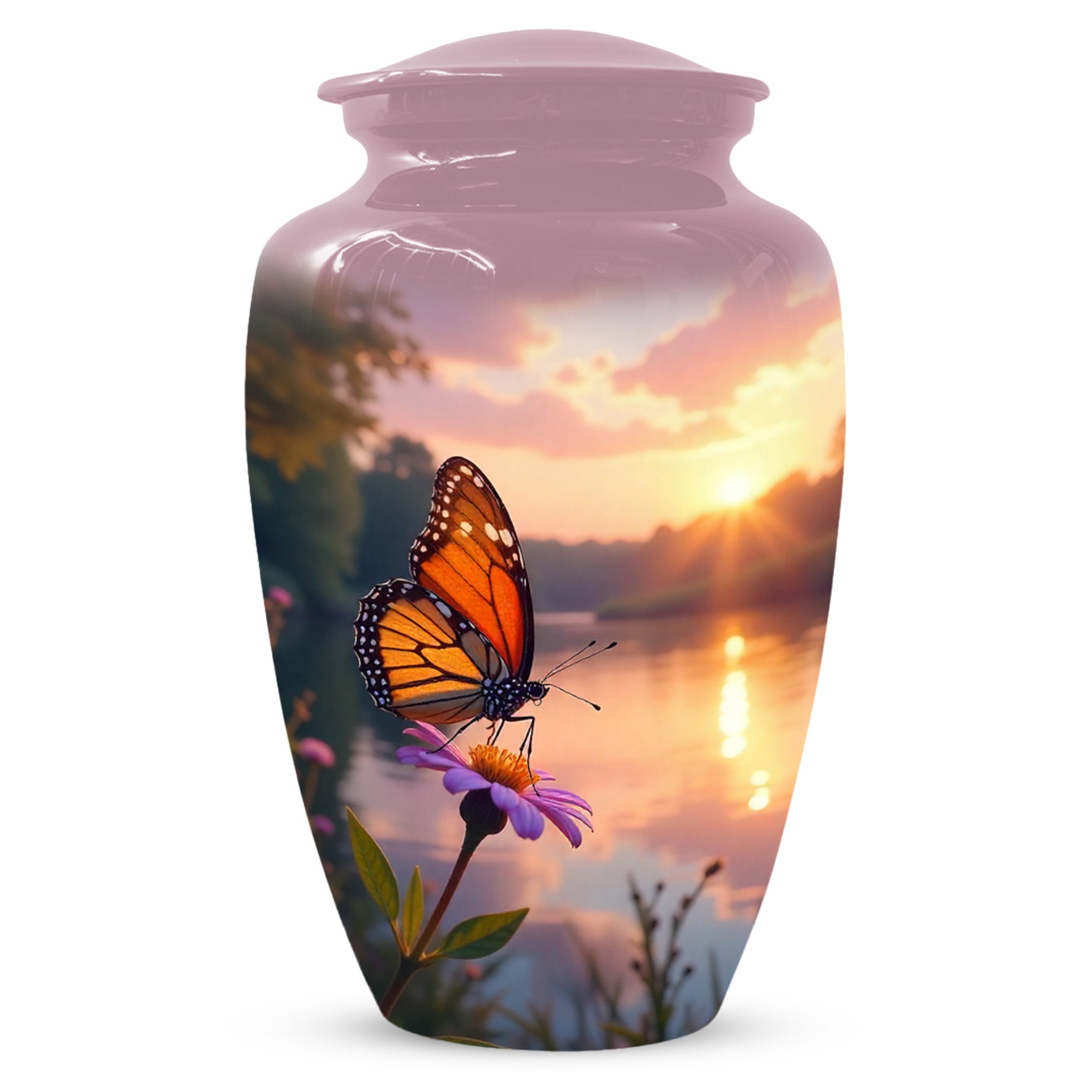 Monarch Butterfly Handcrafted Cremation Urns, Decorative Keepsake For Ashes