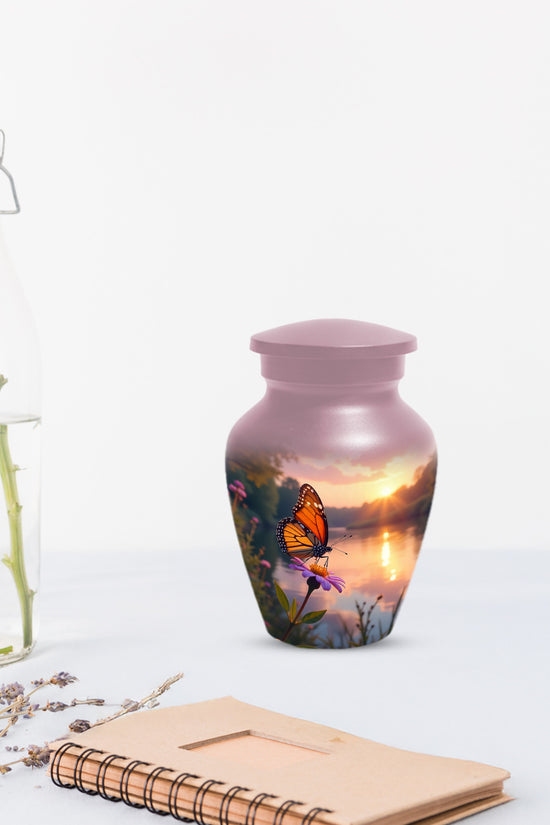 Monarch Butterfly Handcrafted Cremation Urns, Decorative Keepsake For Ashes