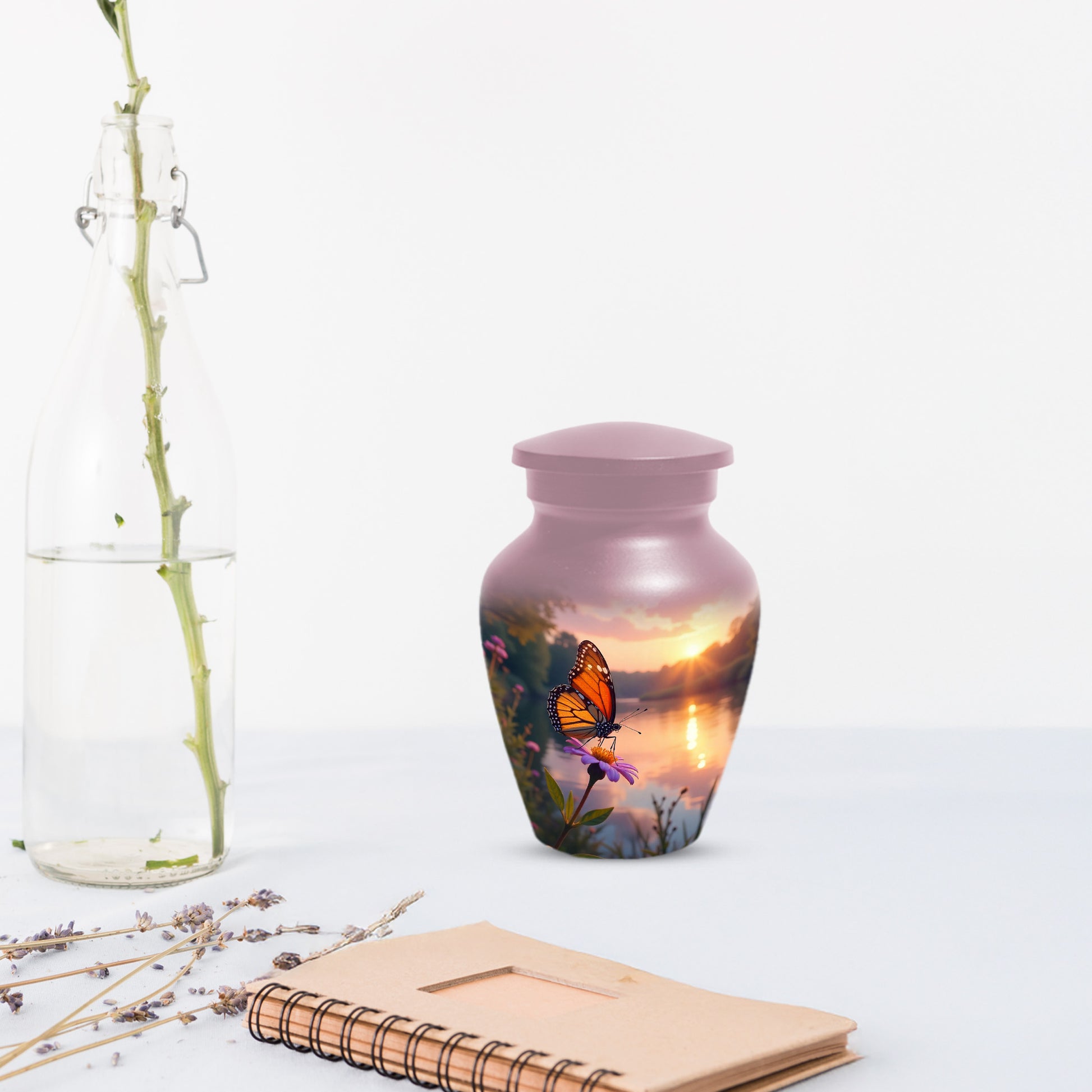 Monarch Butterfly Handcrafted Cremation Urns, Decorative Keepsake For Ashes