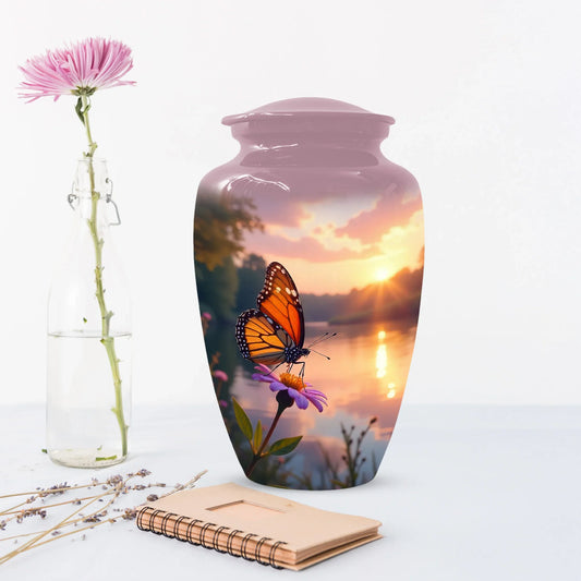 Monarch Butterfly Handcrafted Cremation Urns, Decorative Keepsake For Ashes