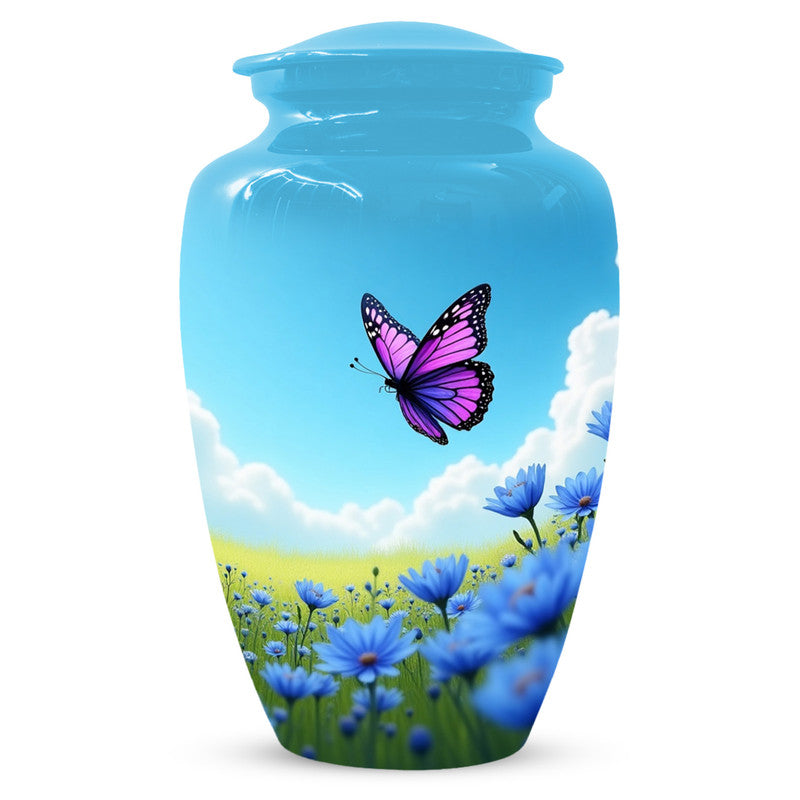 Pink Butterfly Urn
