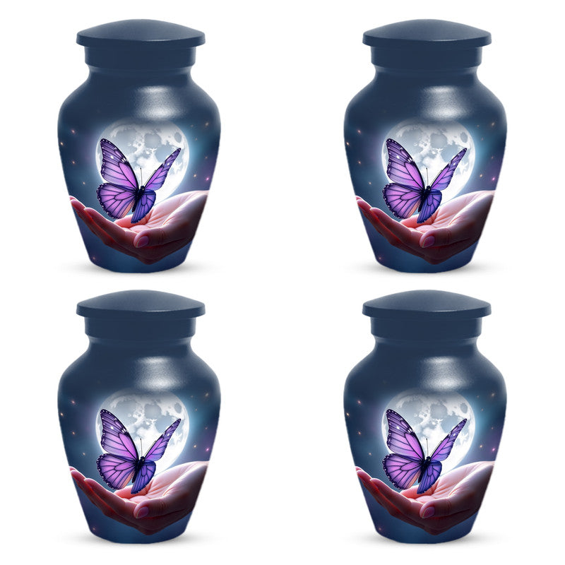 Purple Butterfly Urn