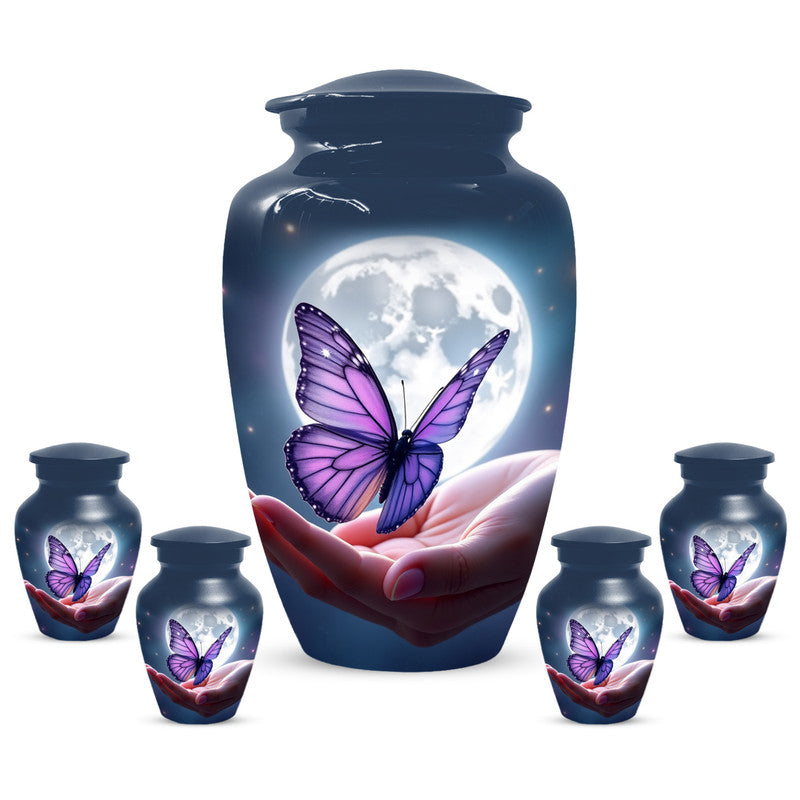 Purple Butterfly Urn