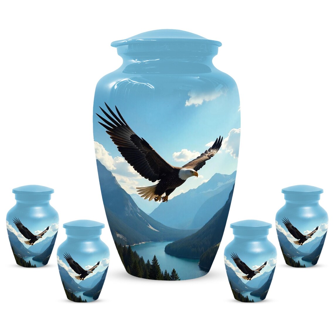 Personalized Eagle Urn