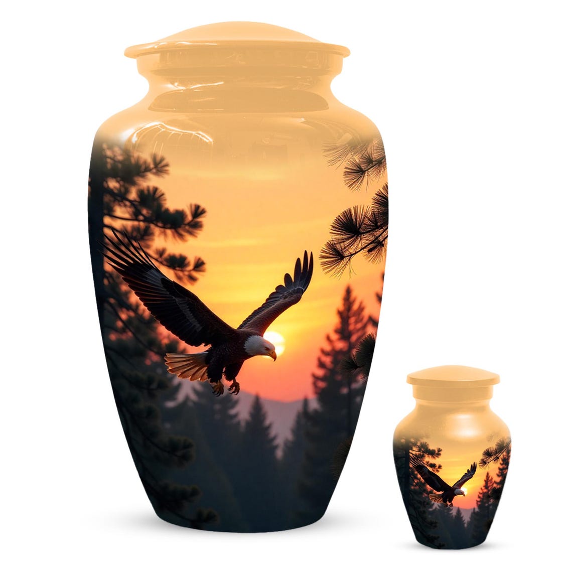 Custom Eagle Urn for Ashes, Military Urns for Veterans