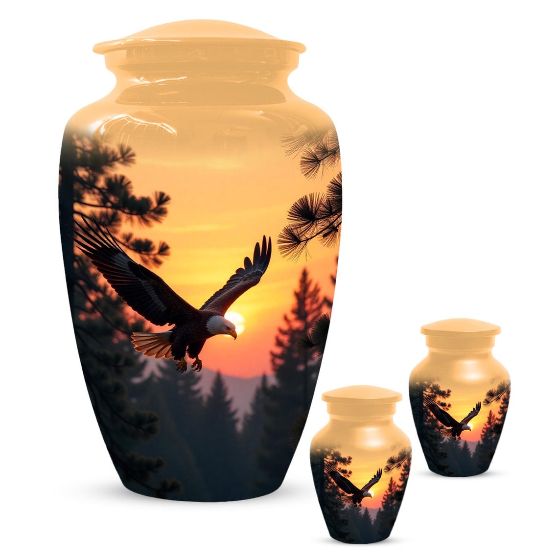 Custom Eagle Urn for Ashes, Military Urns for Veterans