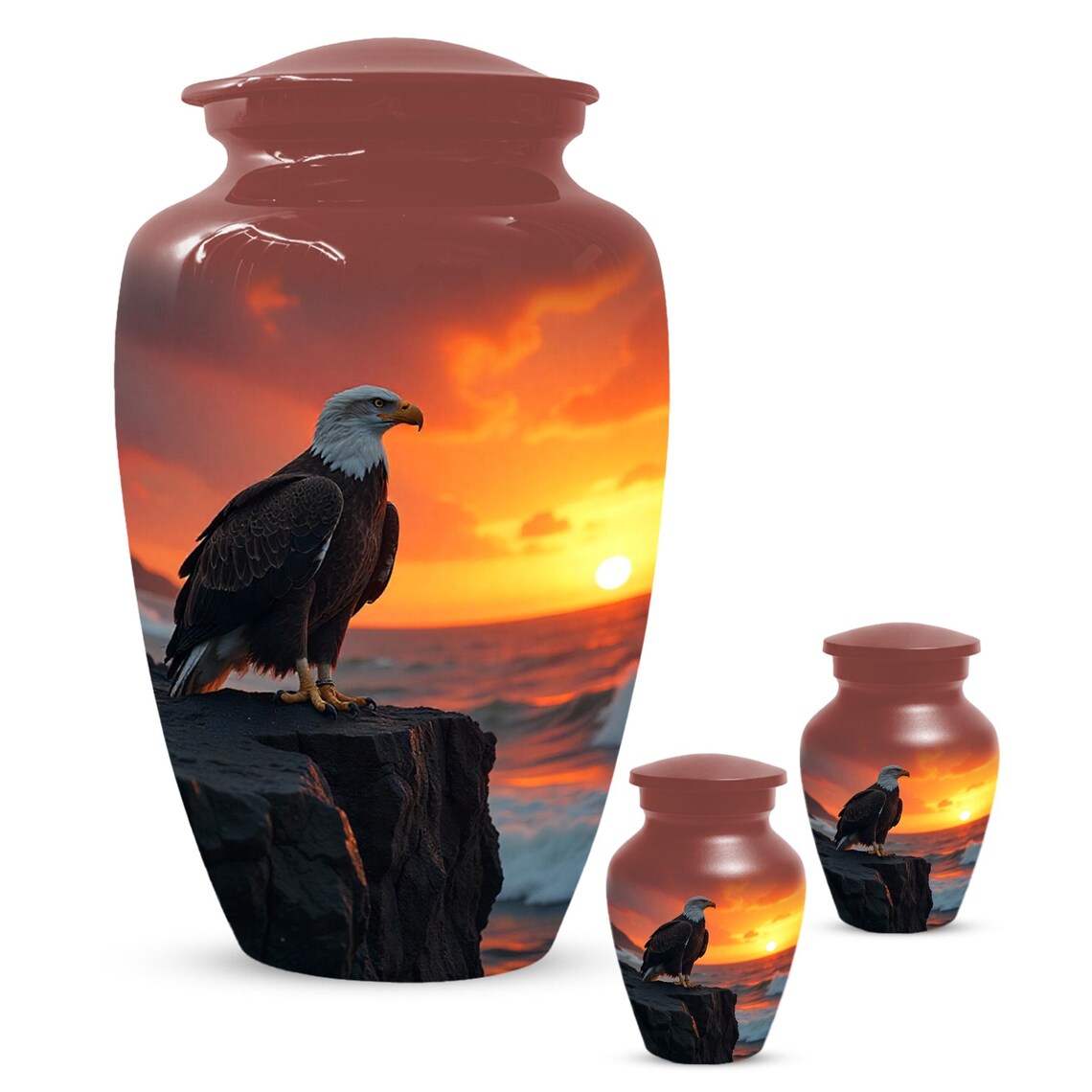 Eagle Urn for Ashes, Sunset Cremation Urns for Human