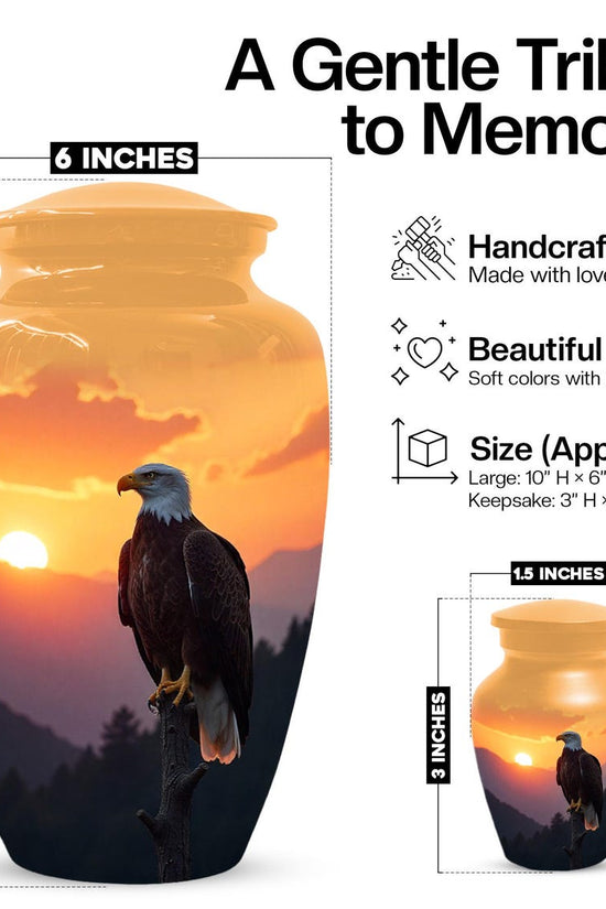 Eagle Cremation Urn – Personalized Urns For Human Ashes Eagle - Decorative Keepsake