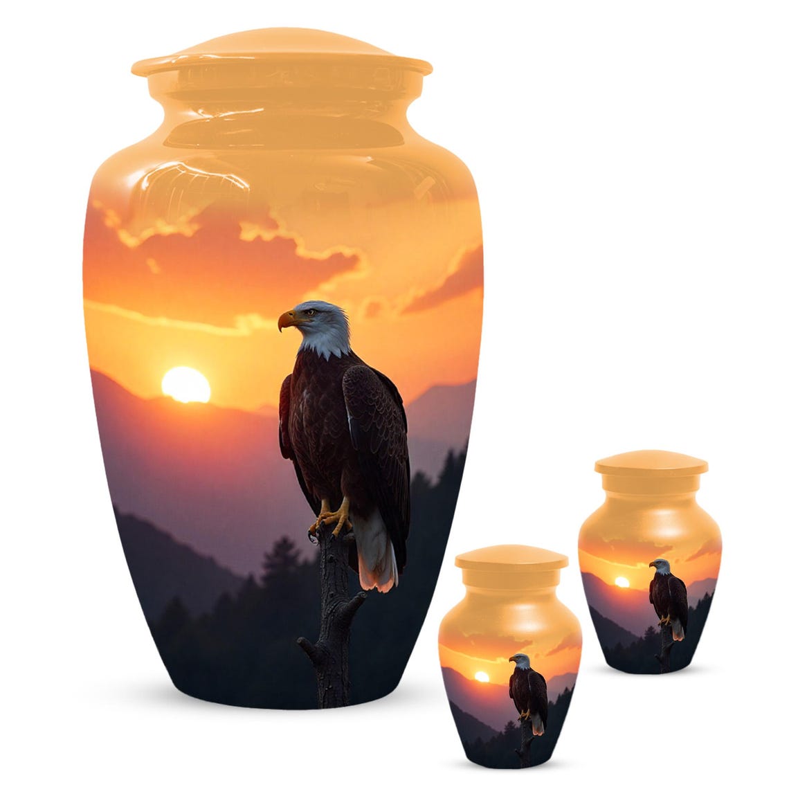 Eagle Cremation Urn – Personalized Urns For Human Ashes Eagle - Decorative Keepsake