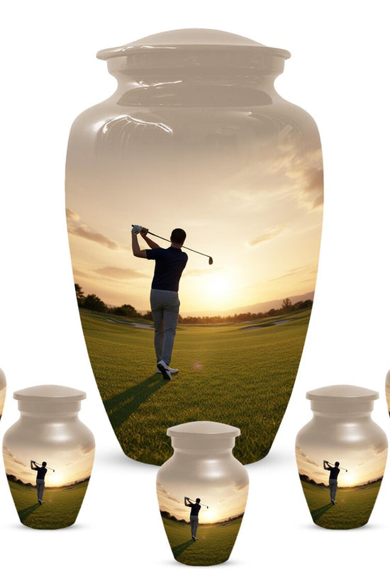 Handmade Golf Urn for Dad | Memorial Keepsake Urns