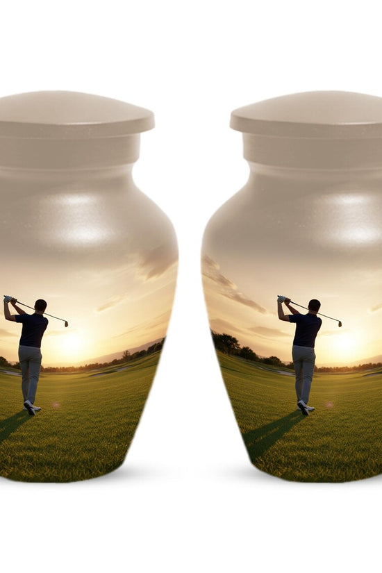 Handmade Golf Urn for Dad | Memorial Keepsake Urns
