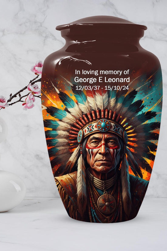 Personalized Native American Urn