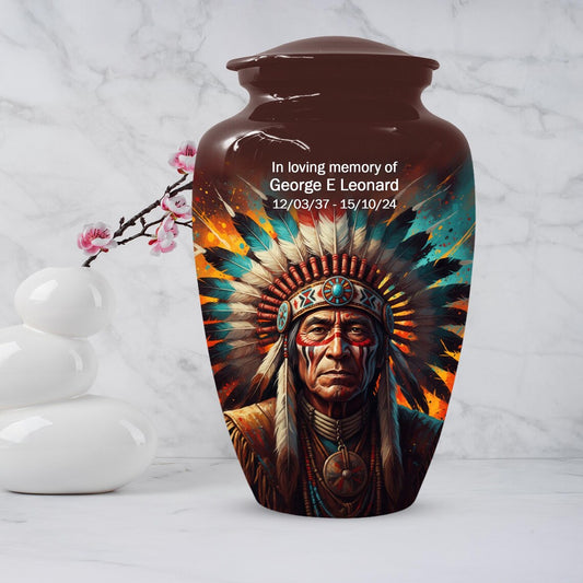 Personalized Native American Urn