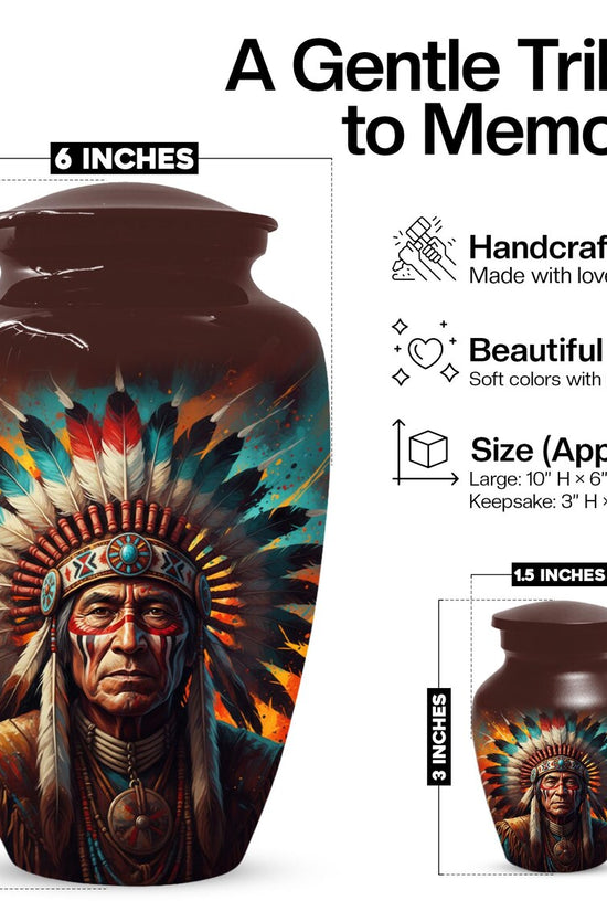 Personalized Native American Urn