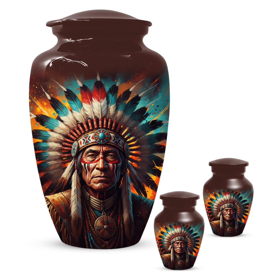 Personalized Native American Urn