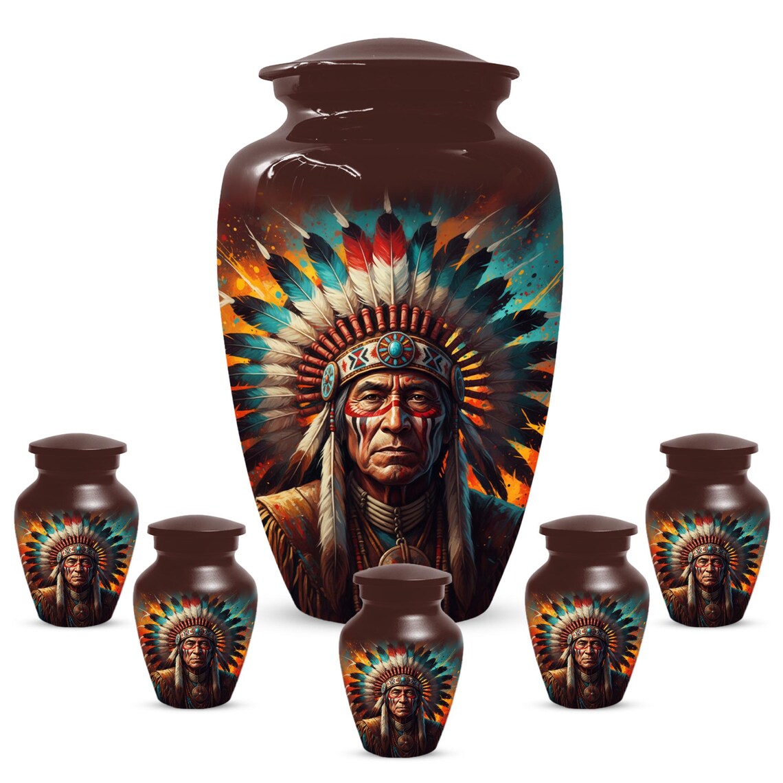 Personalized Native American Urn