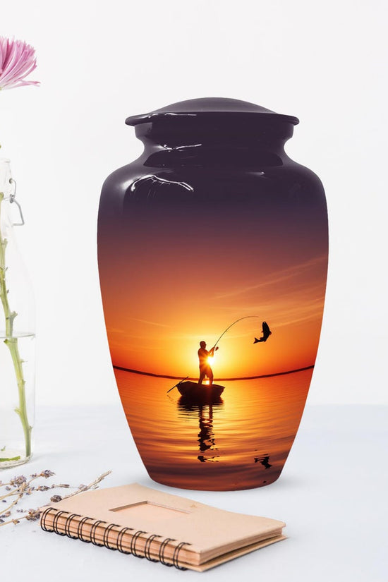 Sunset Fishing Urn for Dad