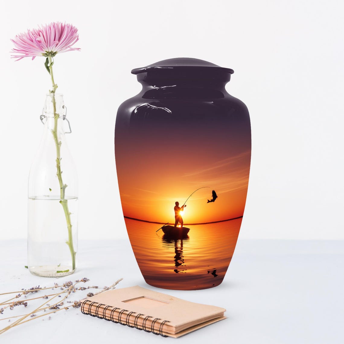 Sunset Fishing Urn for Dad