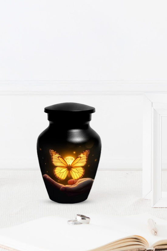 Yellow Butterfly Urn