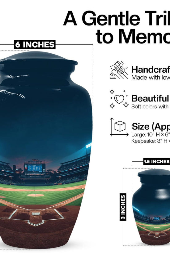 Baseball Ground Urn for Dad