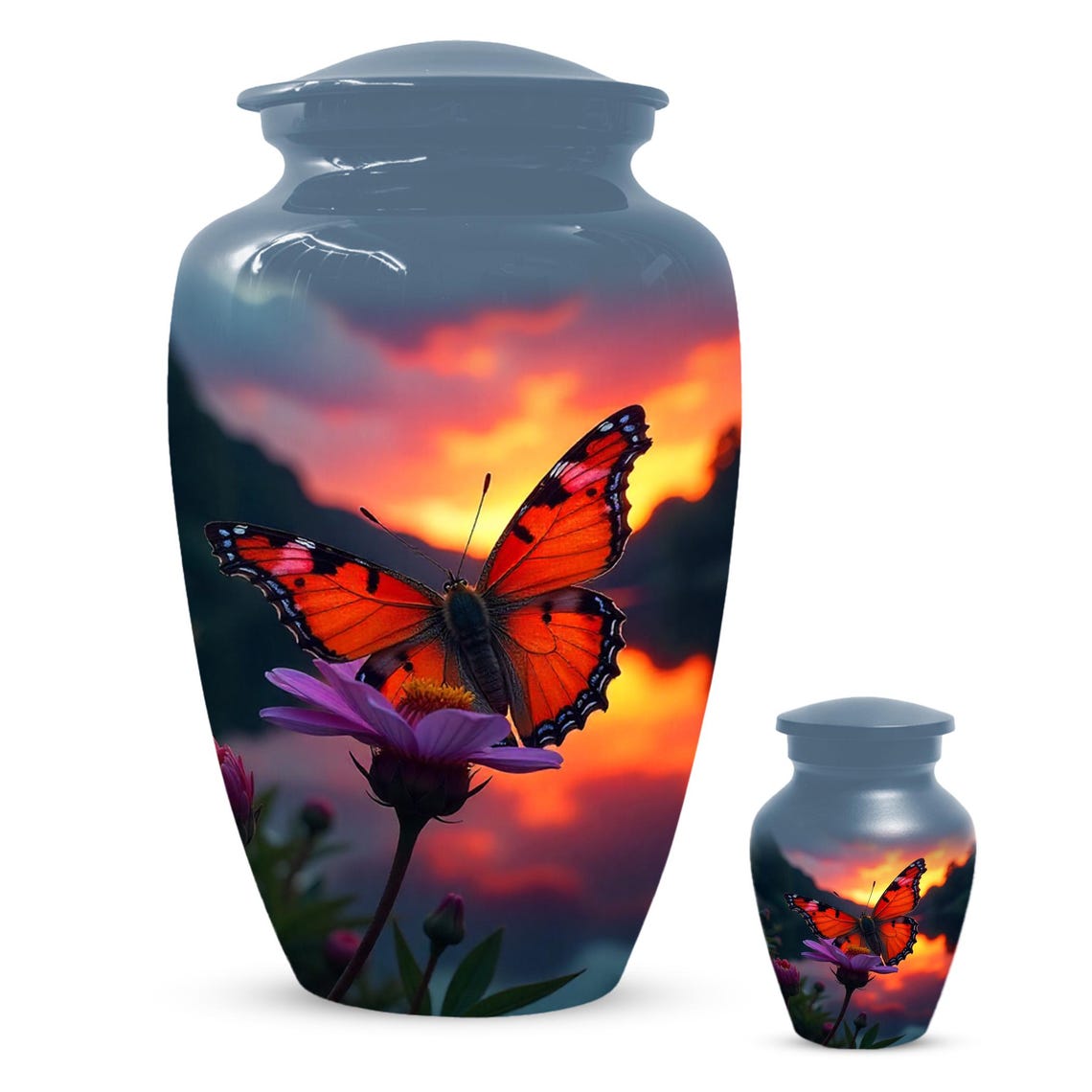 Monarch Butterfly Urn