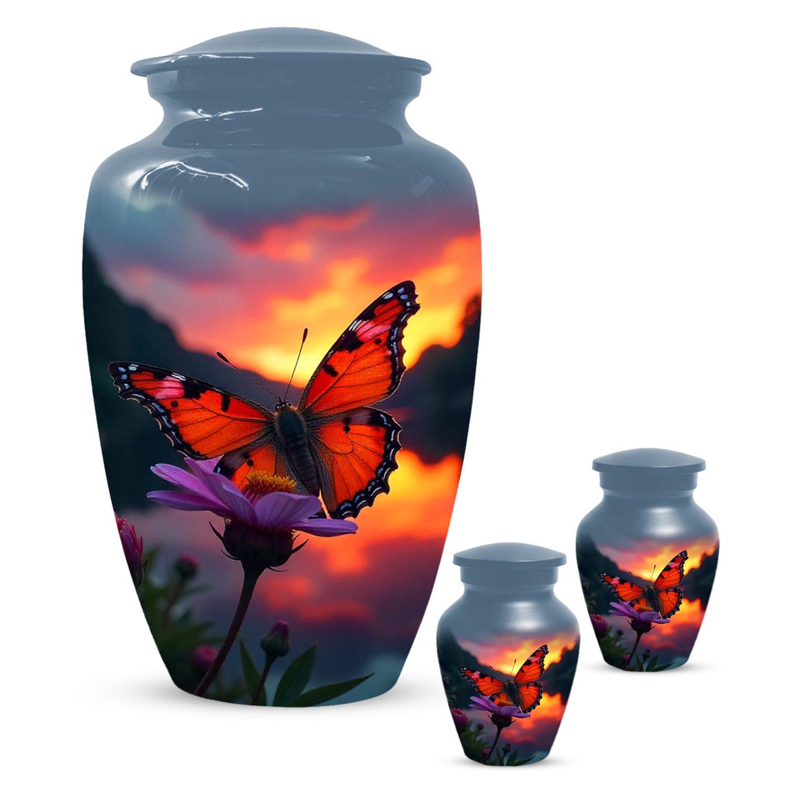 Monarch Butterfly Urn