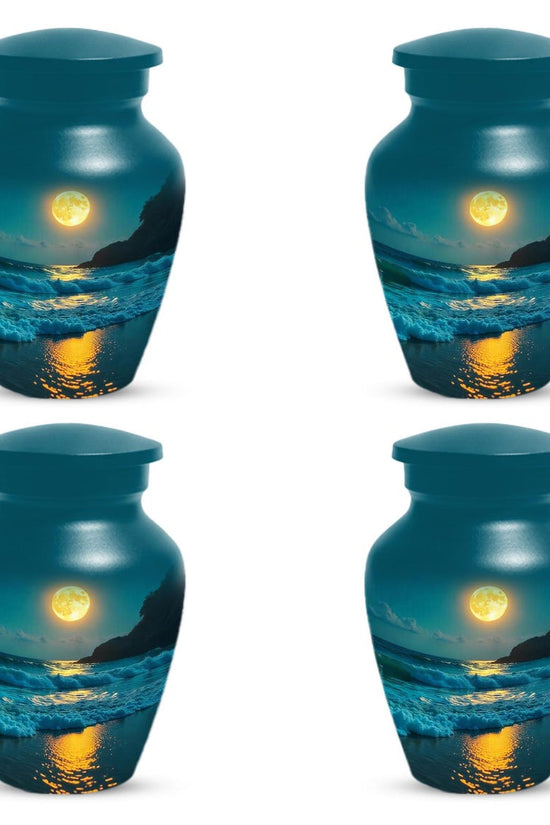 Ocean Beach Urns For Ashes, Small Cremation Urn For Male and Female