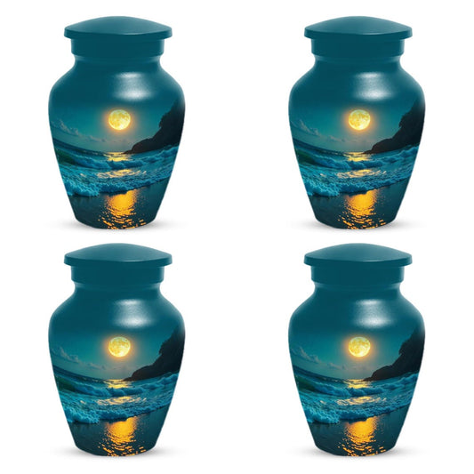 Ocean Beach Urns For Ashes, Small Cremation Urn For Male and Female