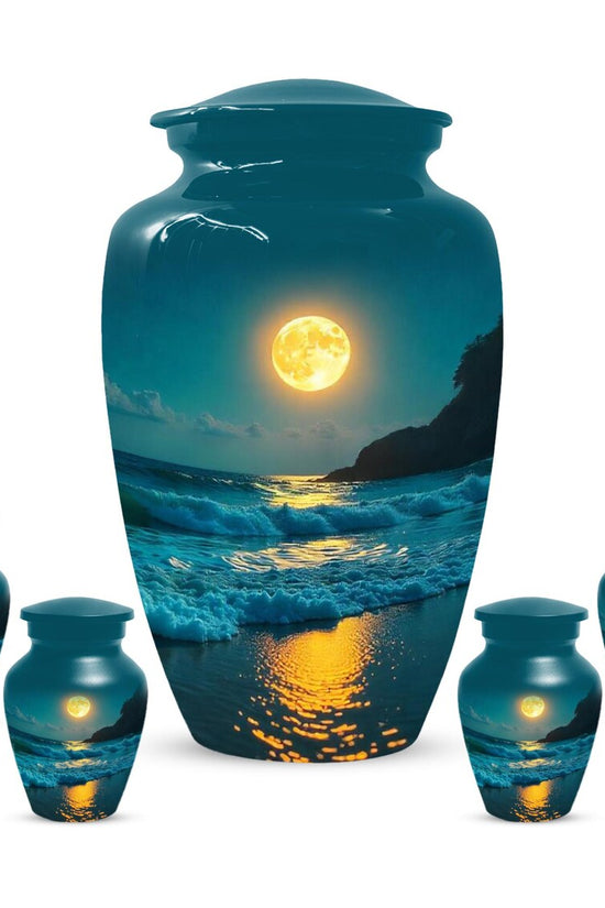 Ocean Beach Urns For Ashes, Small Cremation Urn For Male and Female