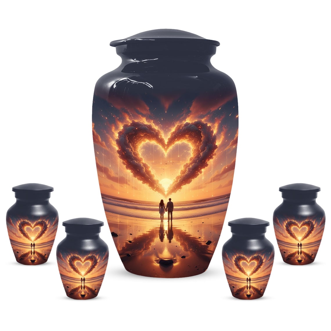 Couple Sunset Beach Urns 
