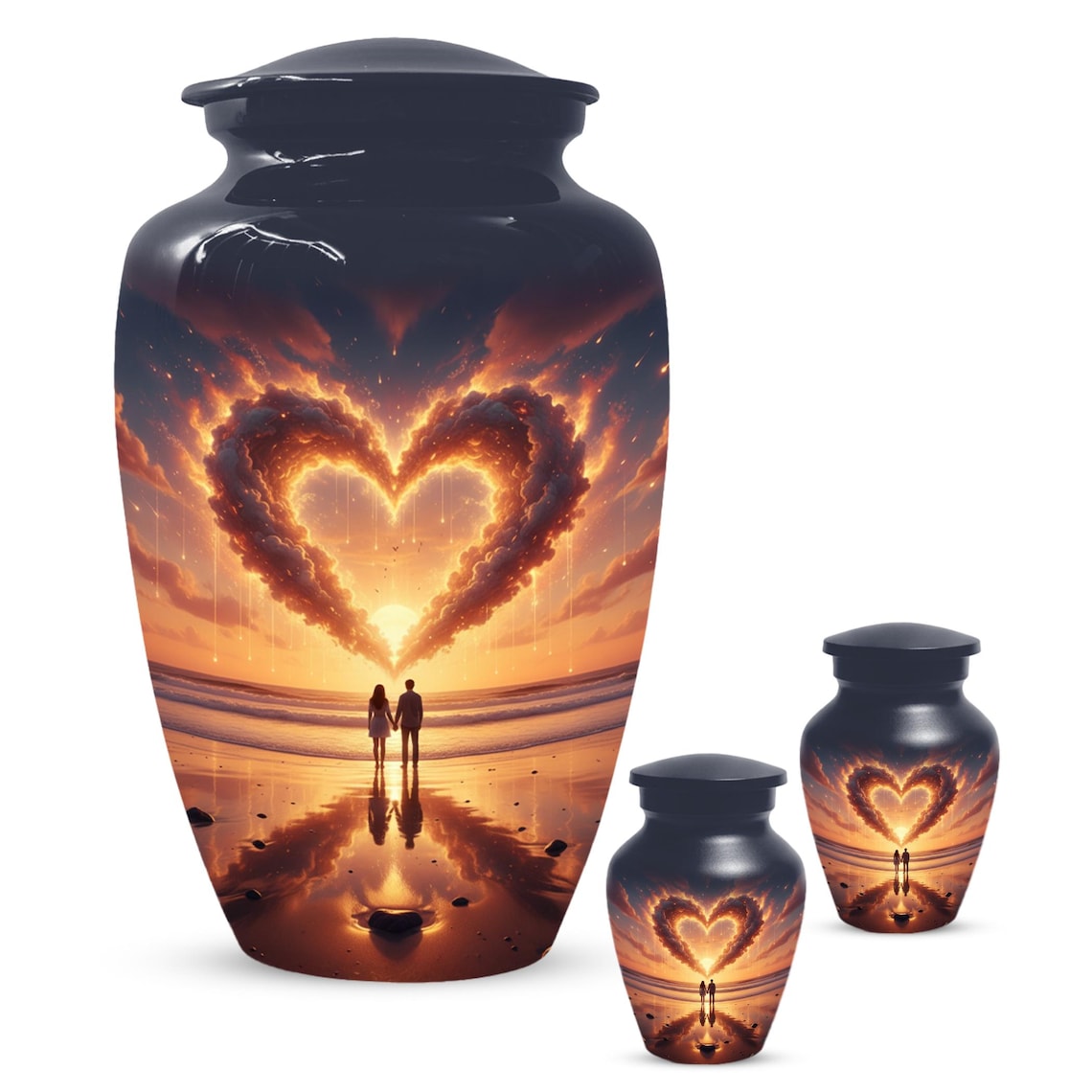 Couple Sunset Beach Urns 
