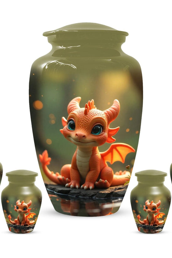 Aggresive Dragon Urn For Adult Male