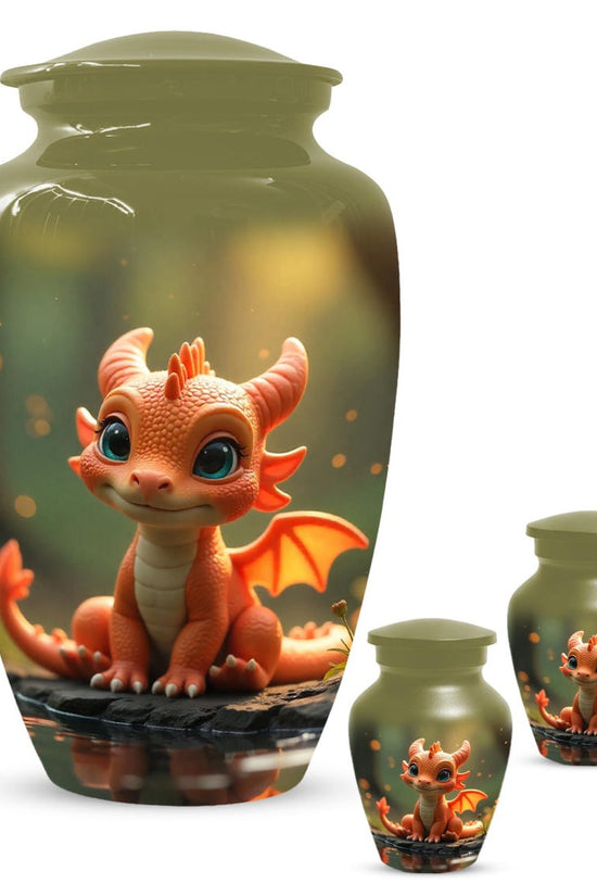 Aggresive Dragon Urn For Adult Male