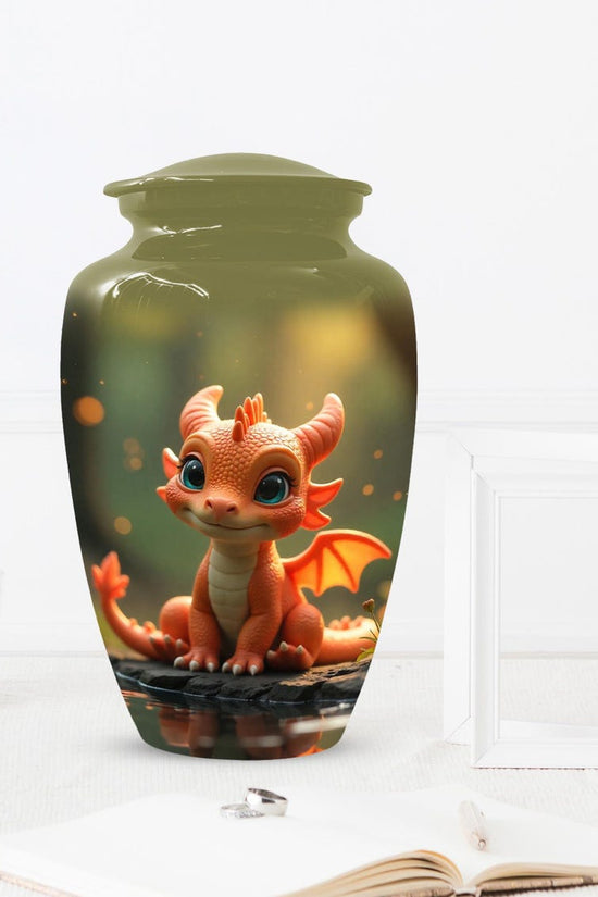 Aggresive Dragon Urn For Adult Male