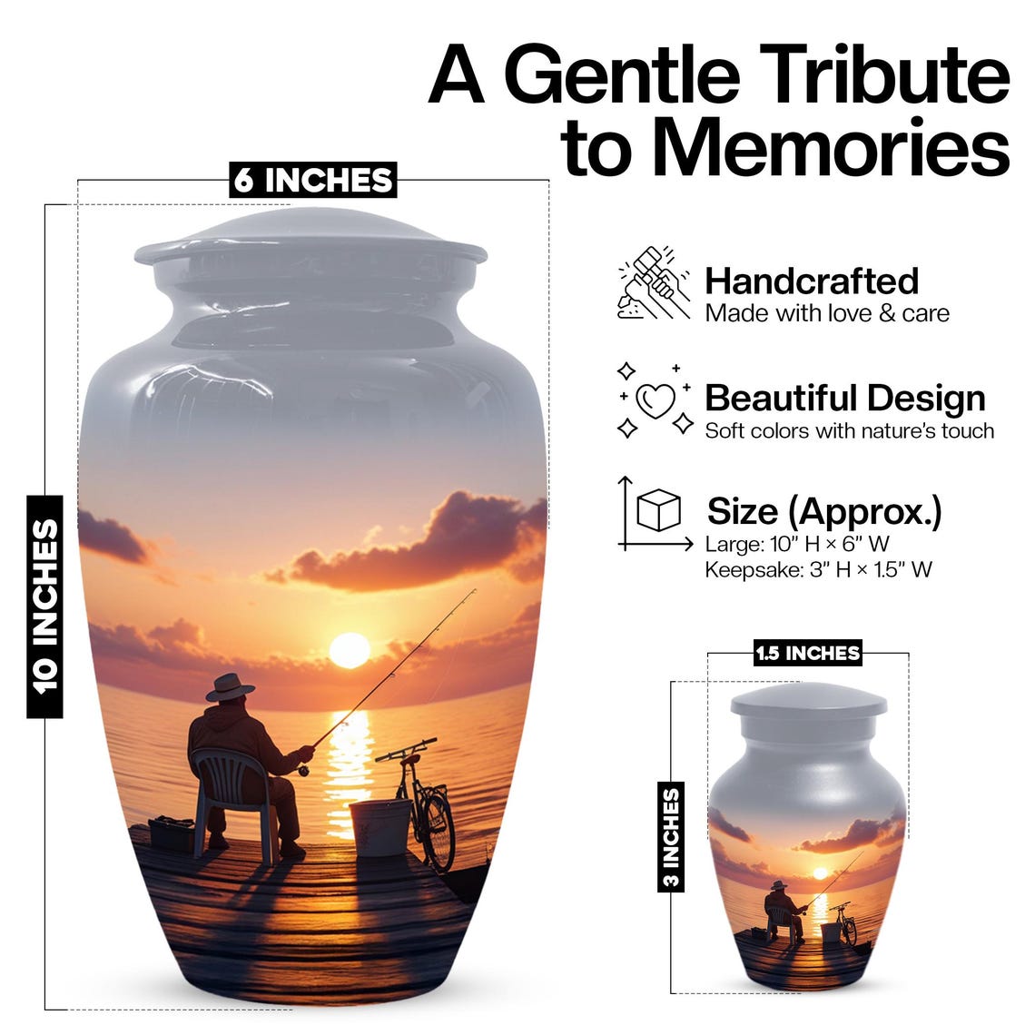 Gone Fishing Urns For Dad