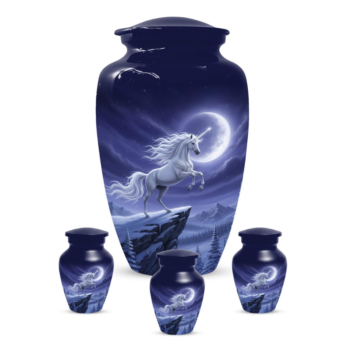 Handmade Purple Small Urns