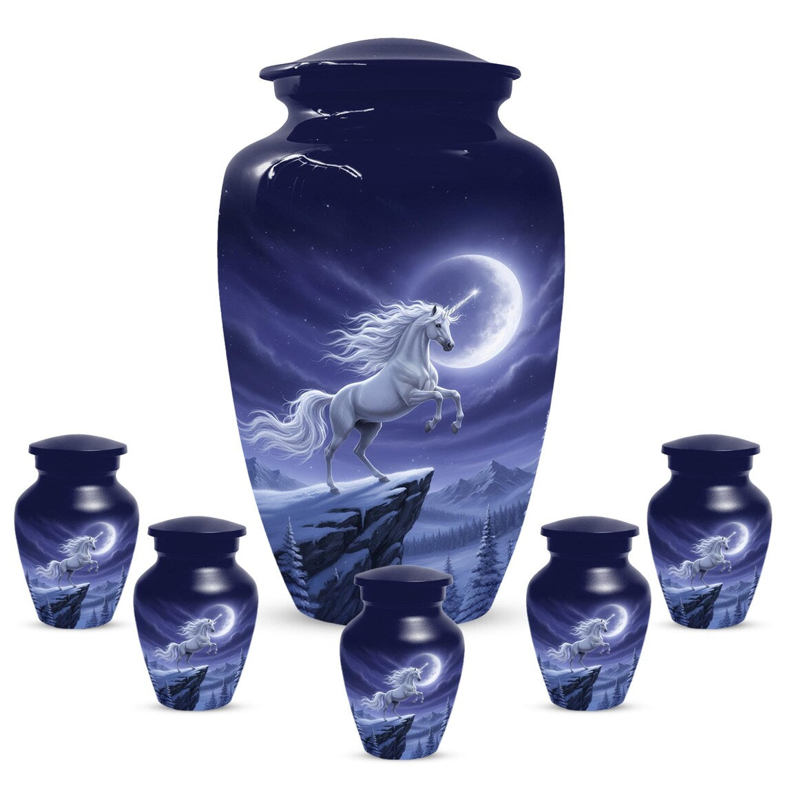 Handmade Purple Small Urns