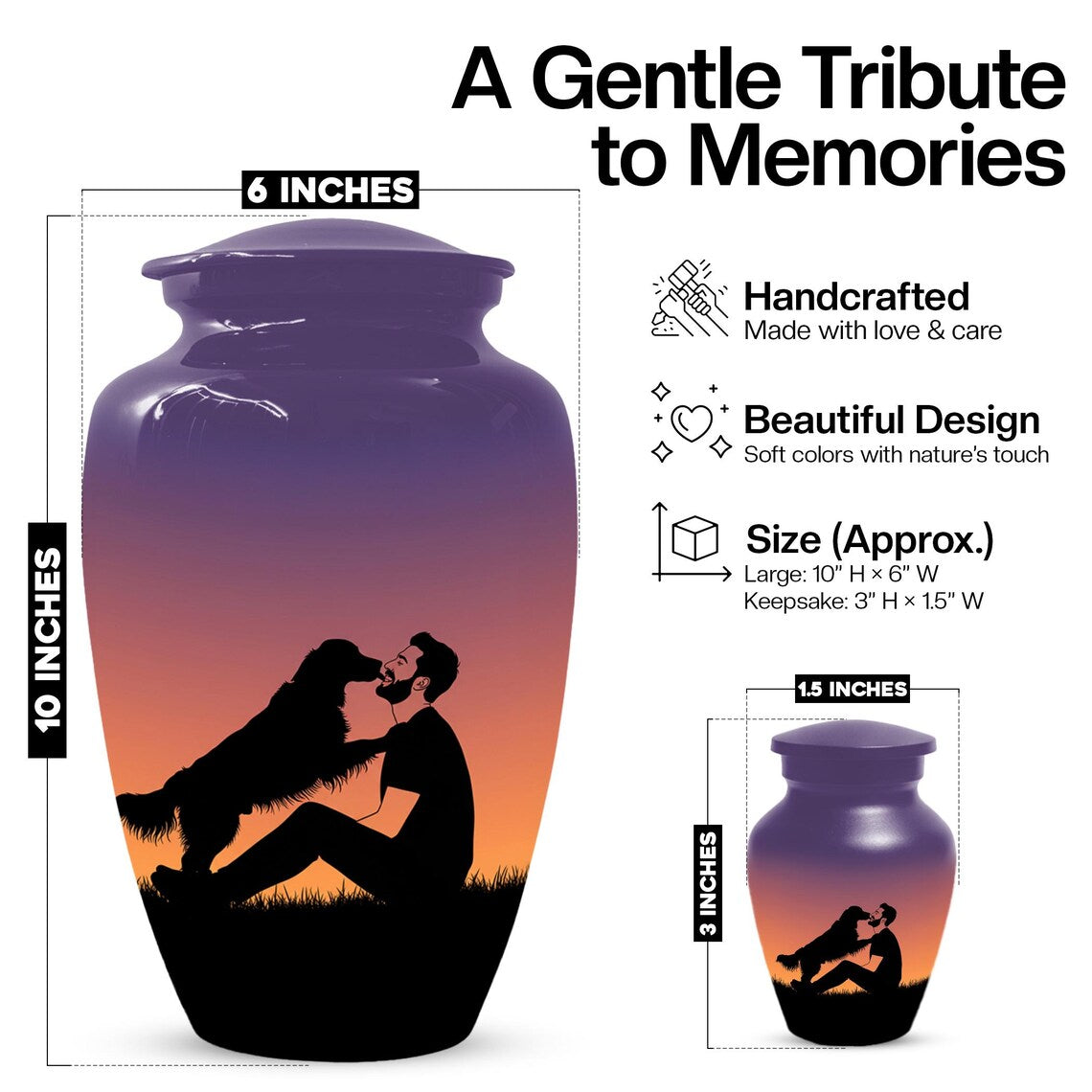 Personalized Dog Cremation Urn for Ashes