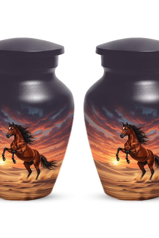 Personalized Horse Cremation Urn For Ashes | Handmade Small Keepsake Urns
