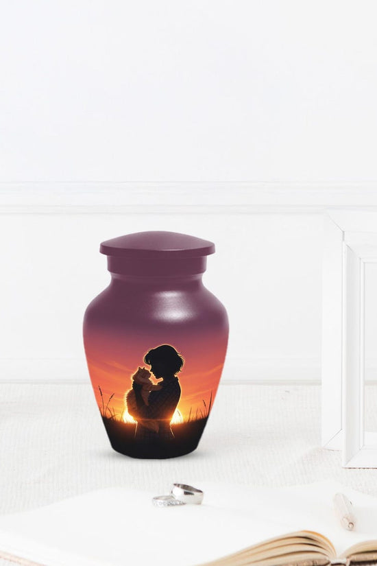 Orange Cat Urns For Ashes | Feline Urn For Pet