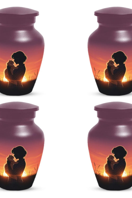 Orange Cat Urns For Ashes | Feline Urn For Pet