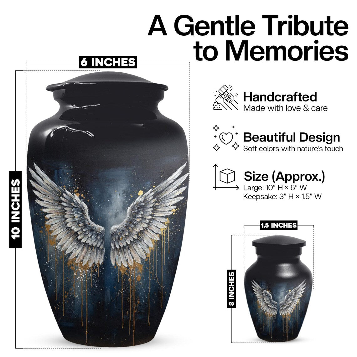 Angel Wing Urns For Human Ashes

